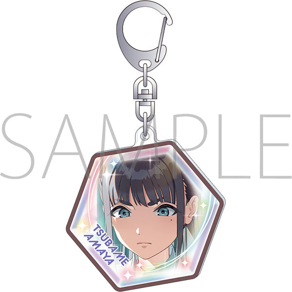 (Goods - Keychain) Gakuen iDOLM@STER Piece Style Acrylic Keychain / Tsubame Amaya Vol.2