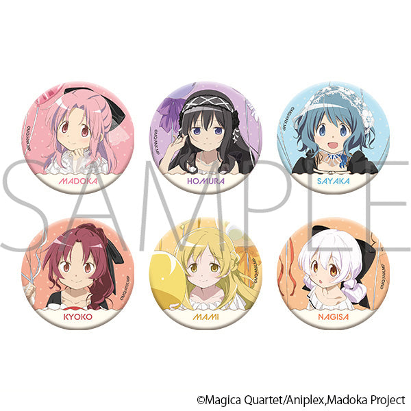 (1BOX=6)(Goods - Badge) Puella Magi Madoka Magica Holographic Chara Badge Collection