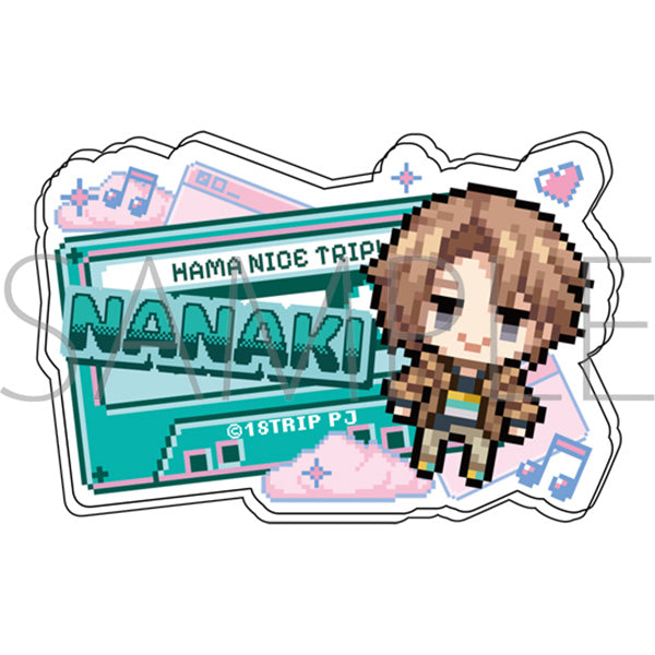 (Goods - Badge) 18TRIP Onamae Acrylic Badge / Nanaki Nanamegi Pixel Art