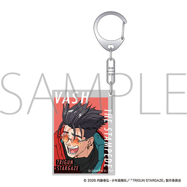 (Goods - Keychain) TRIGUN STARGAZE Acrylic Keychain / Vash Completion Commemoration ver.