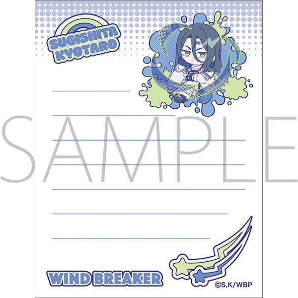 (Goods - Notepad) WIND BREAKER Book-shaped Notepad / Kyotaro Sugishita Pastel Pop