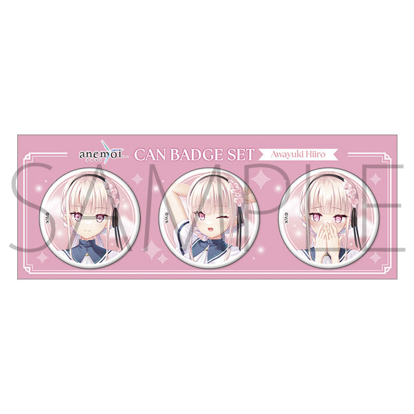 (Goods - Badge) anemoi 3-faces Button Badge Set / Hiiro Awayuki
