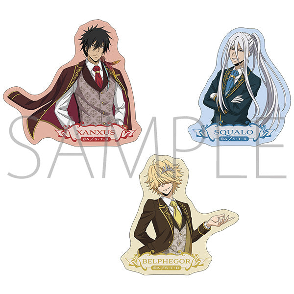 (Goods - Sticker) REBORN! Sticker Set / XANXUS (Ten Years Later) & Superbia Squalo (Ten Years Later) & Belphegor (Ten Years Later) -damask code style-