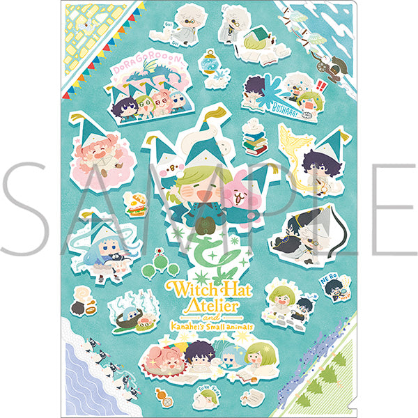 (Goods - Clear File) Witch Hat Atelier Clear File / Ensemble Visual Ver. Kanahei's Small Animals Collab