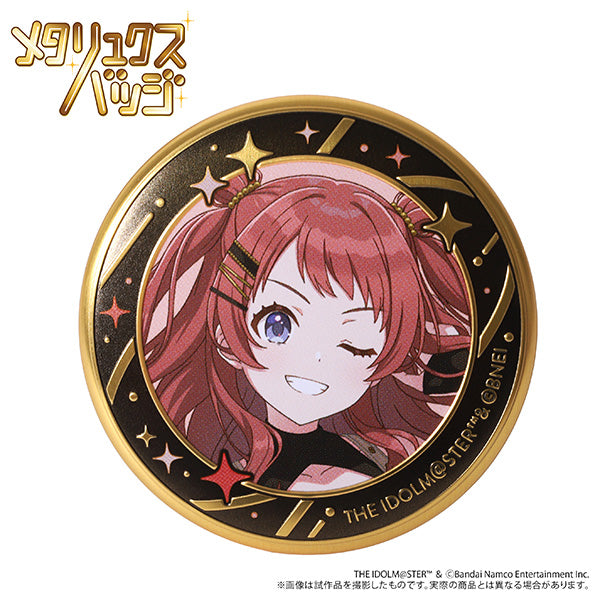 (Goods - Badge) Gakuen iDOLM@STER Metallux Badge / Saki Hanami ECLIPSE LIGHT