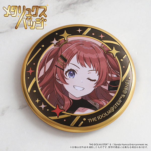 (Goods - Badge) Gakuen iDOLM@STER Metallux Badge / Kotone Fujita ECLIPSE LIGHT
