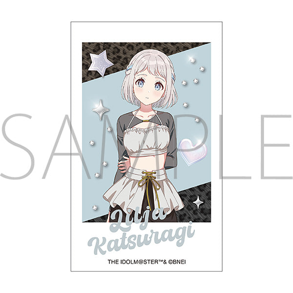 (Goods - Bromide) Gakuen iDOLM@STER Cheki & Cheki Holder Set / Lilja Katsuragi ECLIPSE LIGHT