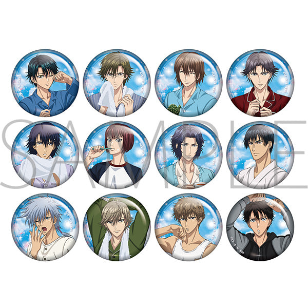 (1BOX=12)(Goods - Badge) New Prince of Tennis Chara Badge Collection Waking up ver.