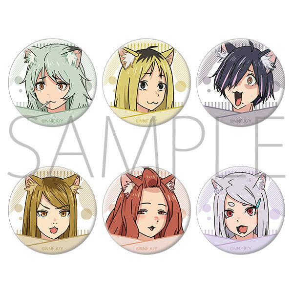 (1BOX=6)(Goods - Badge) Chainsmoker Cat Chara Badge Collection