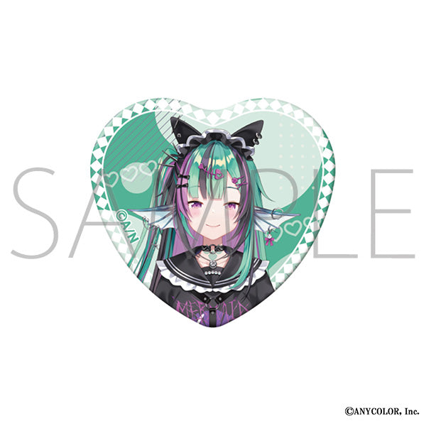 (Goods - Badge) NIJISANJI EN Heart Button Badge / Finana Ryugu