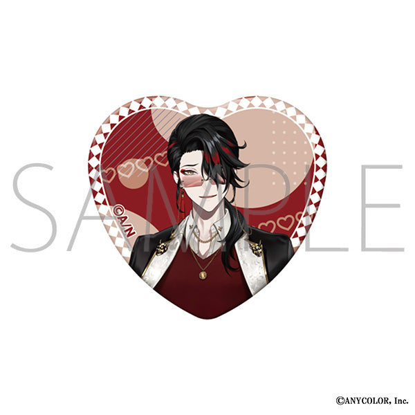(Goods - Badge) NIJISANJI EN Heart Button Badge / Vox Akuma