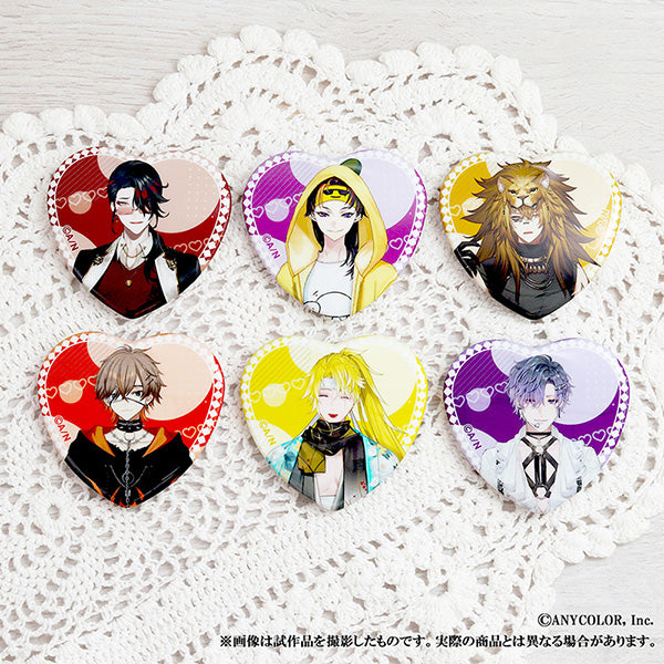 (Goods - Badge) NIJISANJI EN Heart Button Badge / Vox Akuma