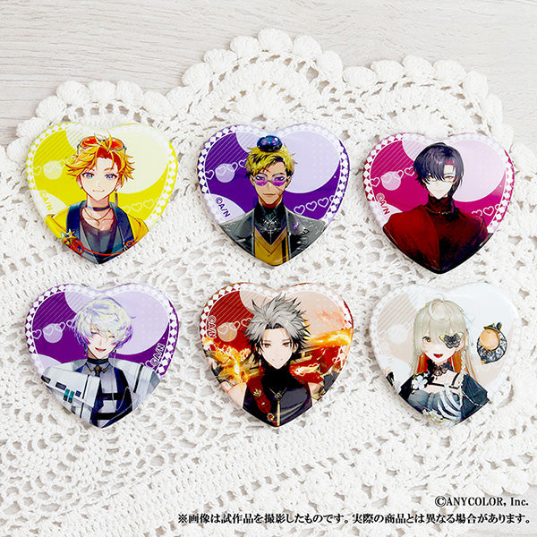 (Goods - Badge) NIJISANJI EN Heart Button Badge / Klara Charmwood