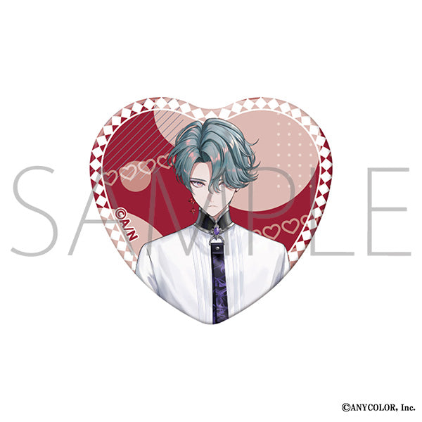 (Goods - Badge) NIJISANJI EN Heart Button Badge / Freodore