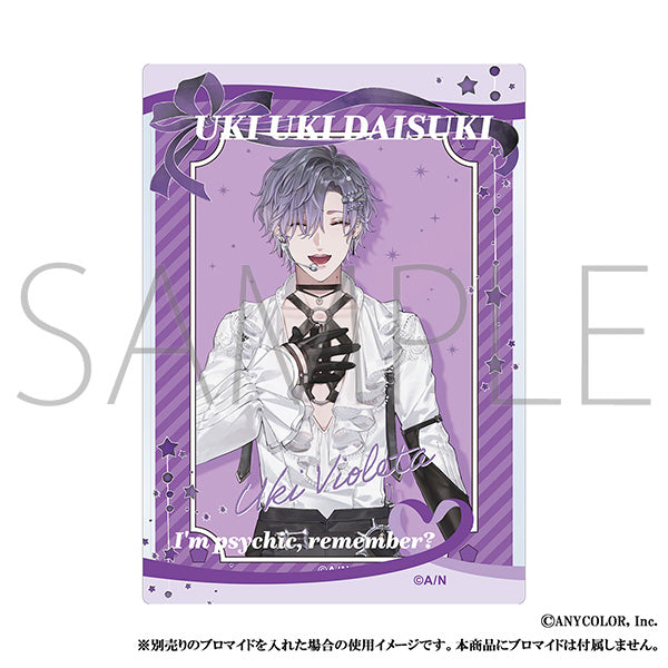 (Goods - Card Case) NIJISANJI EN Liver Famous Quote Hard Bromide Case / Uki Violeta