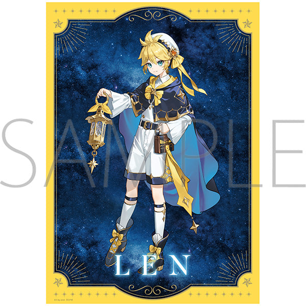 (Goods - Tapestry) Hatsune Miku Series A3 Clear Poster / Kagamine Len