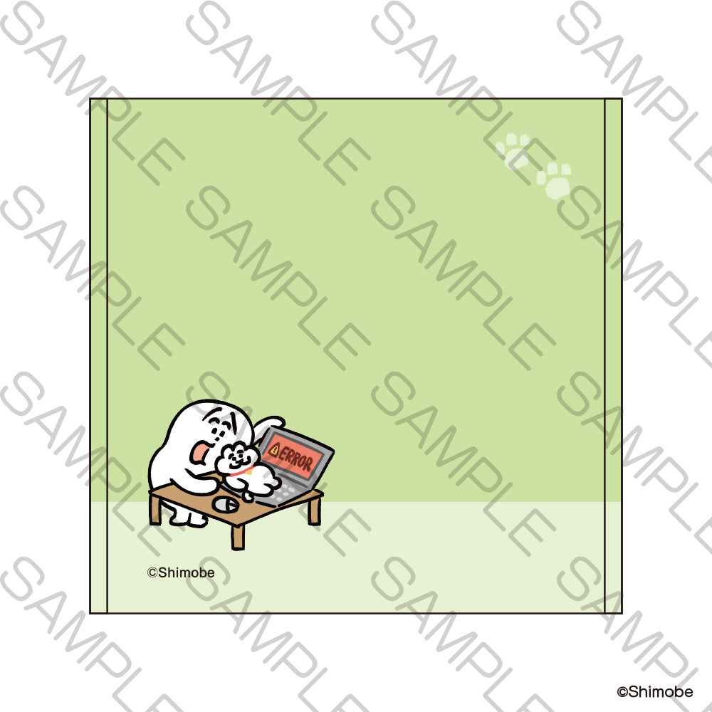 (Goods - Towel) Neko to Shimobe Hand Towel - Tonomaru and Shimobe <Specially Drawn Illustration>