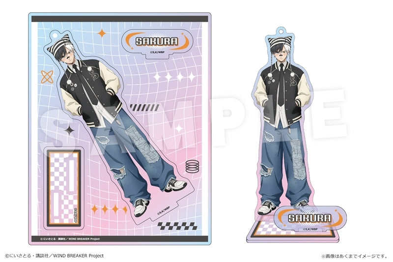 (Goods - Acrylic Stand) TV Anime WIND BREAKER Iridescent Acrylic Figure Ver. "Y2K Style" 01 Haruka Sakura