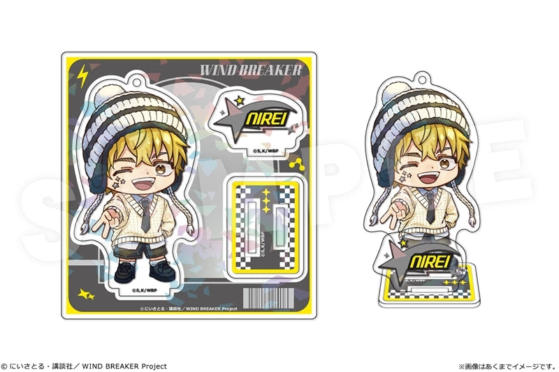 (Goods - Acrylic Stand) TV Anime WIND BREAKER Holographic Acrylic Figuremini 02 Akihiko Nirei