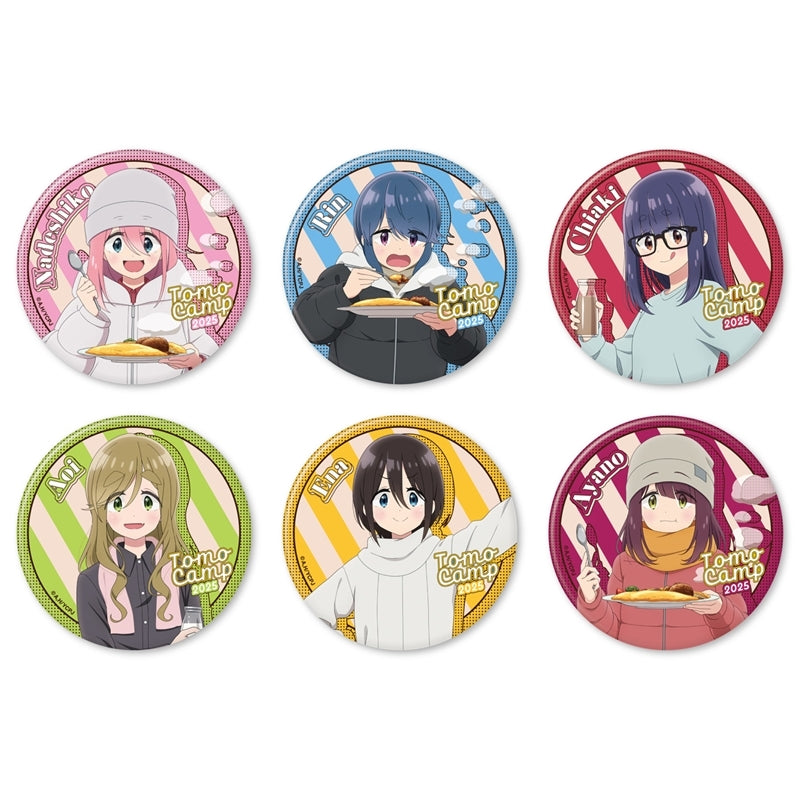 (Goods - Badge) Laid-Back Camp SEASON3 Tomo Camp 2025 Nadeshiko Button Badge (75mm)