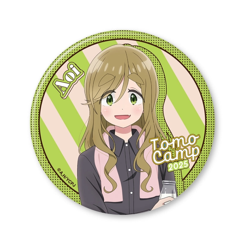 (Goods - Badge) Laid-Back Camp SEASON3 Tomo Camp 2025 Aoi Button Badge (75mm)
