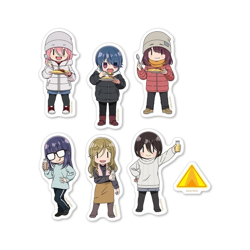 (Goods - Sticker) Laid-Back Camp SEASON3 Tomo Camp 2025 GG3 Sticker Puchi Ensemble