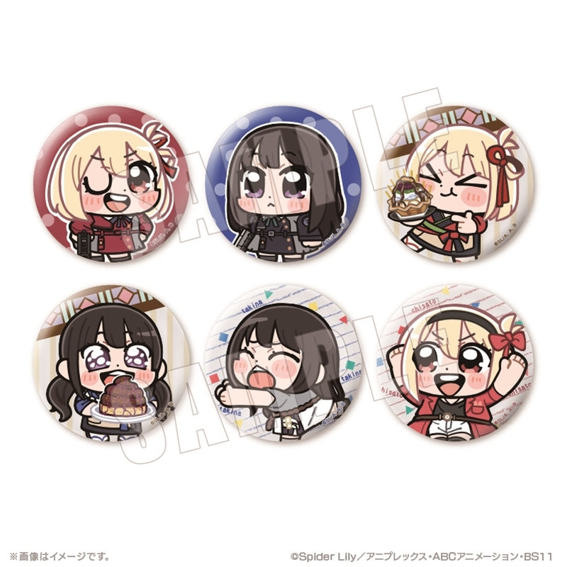 (1BOX=6)(Goods - Badge) Lycoris Recoil Bkub Button Badge