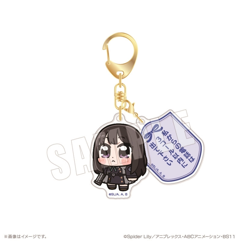 (Goods - Keychain) Lycoris Recoil Bkub Famous Line Acrylic Keychain 02. Takina Inoue (Uniform ver.)