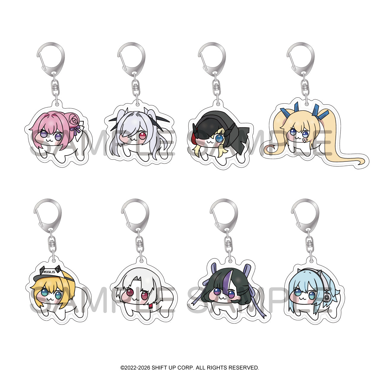 (1BOX=8)(Goods - Keychain) GODDESS OF VICTORY: NIKKE DORO Pukkuri Acrylic Keychain