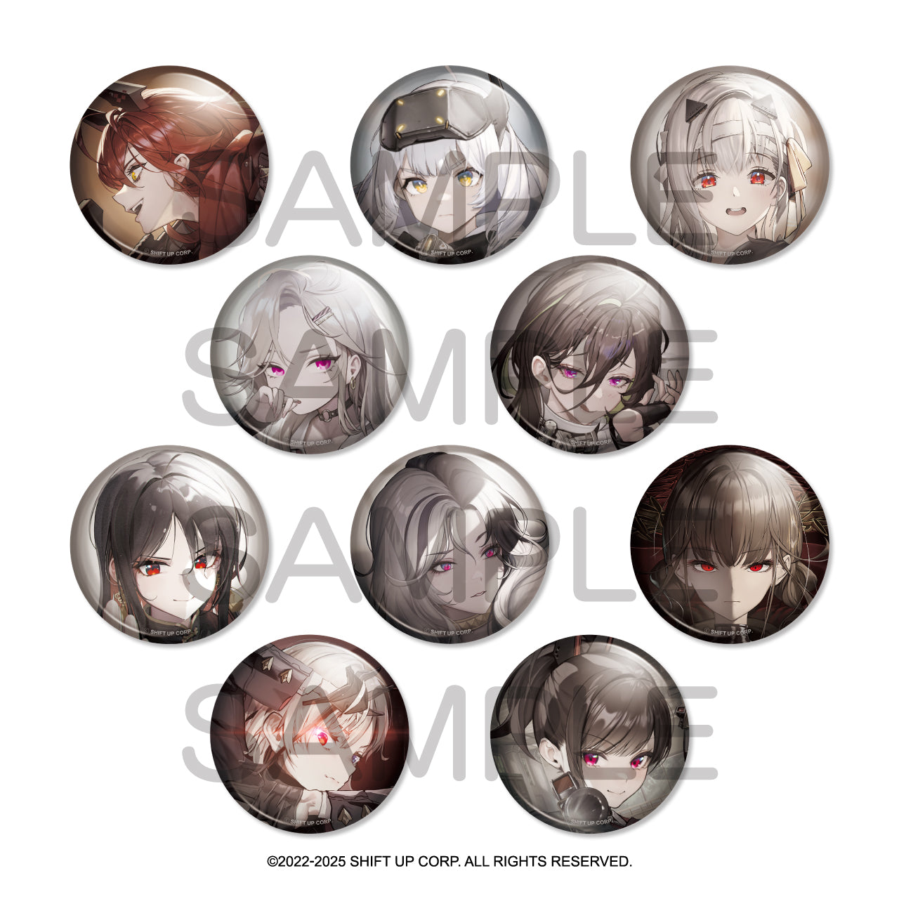 (1BOX=10)(Goods - Badge) GODDESS OF VICTORY: NIKKE BURST COLLECTION Button Badge Vol.4