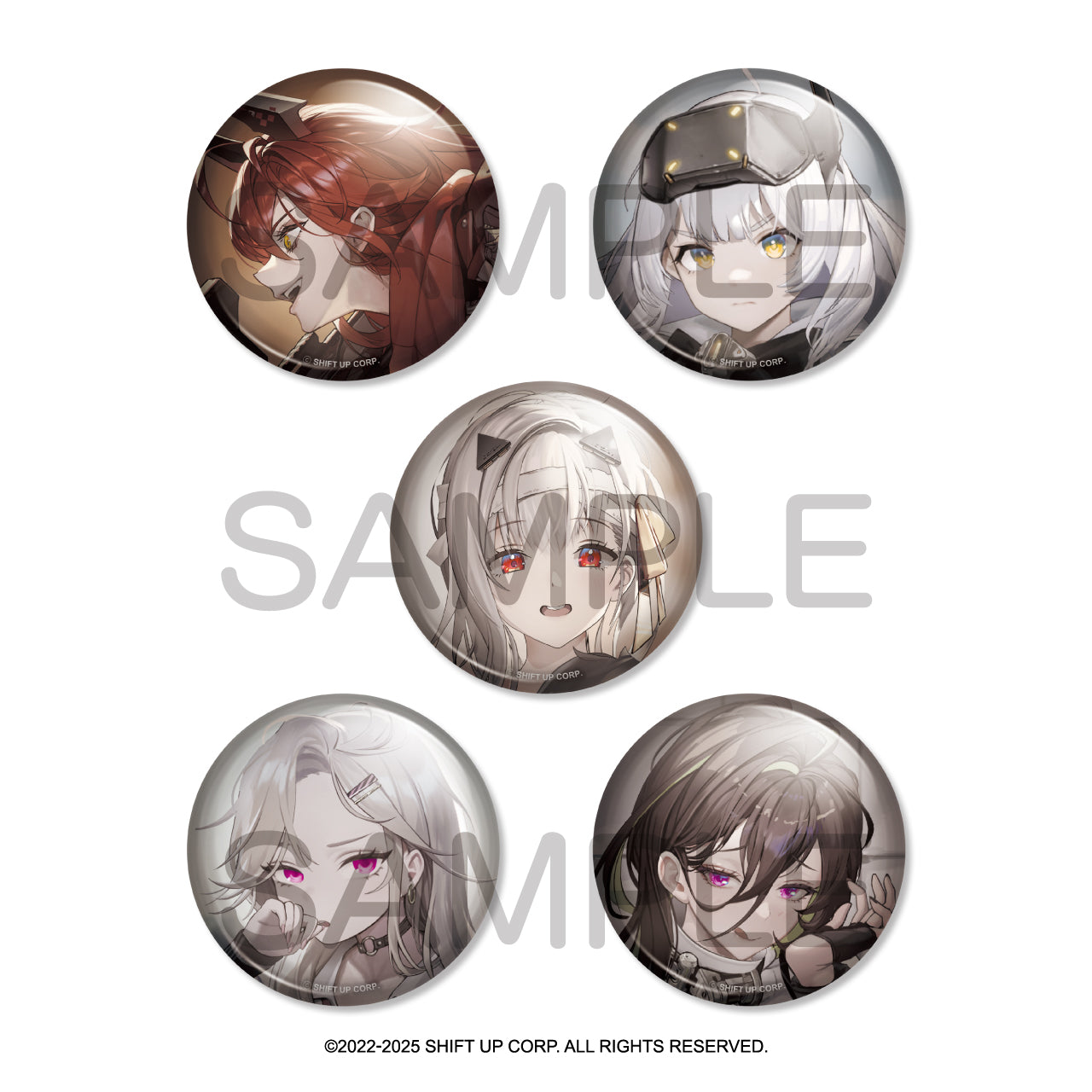(1BOX=10)(Goods - Badge) GODDESS OF VICTORY: NIKKE BURST COLLECTION Button Badge Vol.4