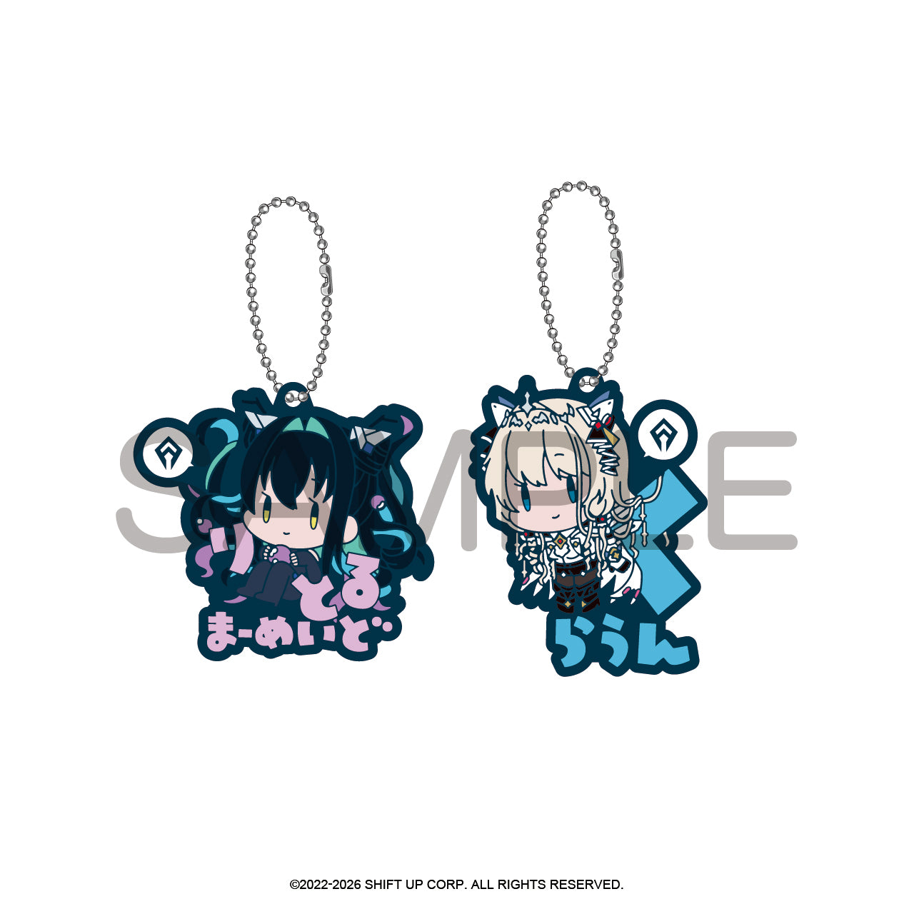 (1BOX=10)(Goods - Keychain) GODDESS OF VICTORY: NIKKE Onamae Pitanko Rubber Mascot Vol.5