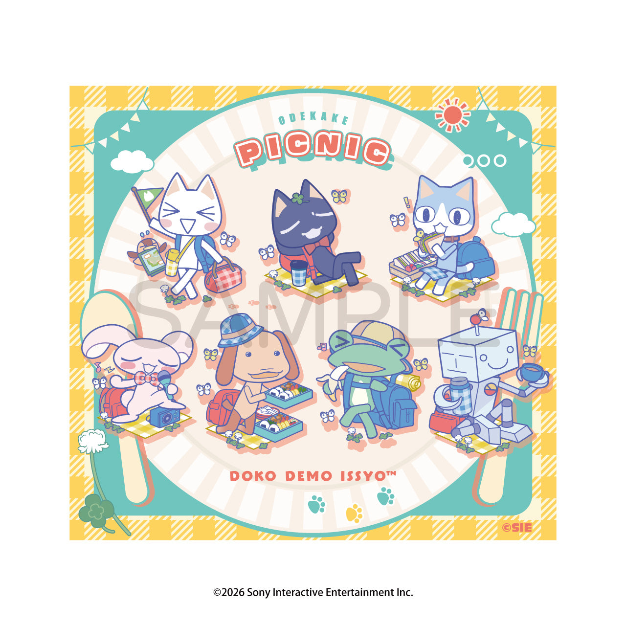 (Goods - Bag) Toro and Friends (Doko Demo Issyo) Picnic Demo Issyo Odekake Sacoche Bag