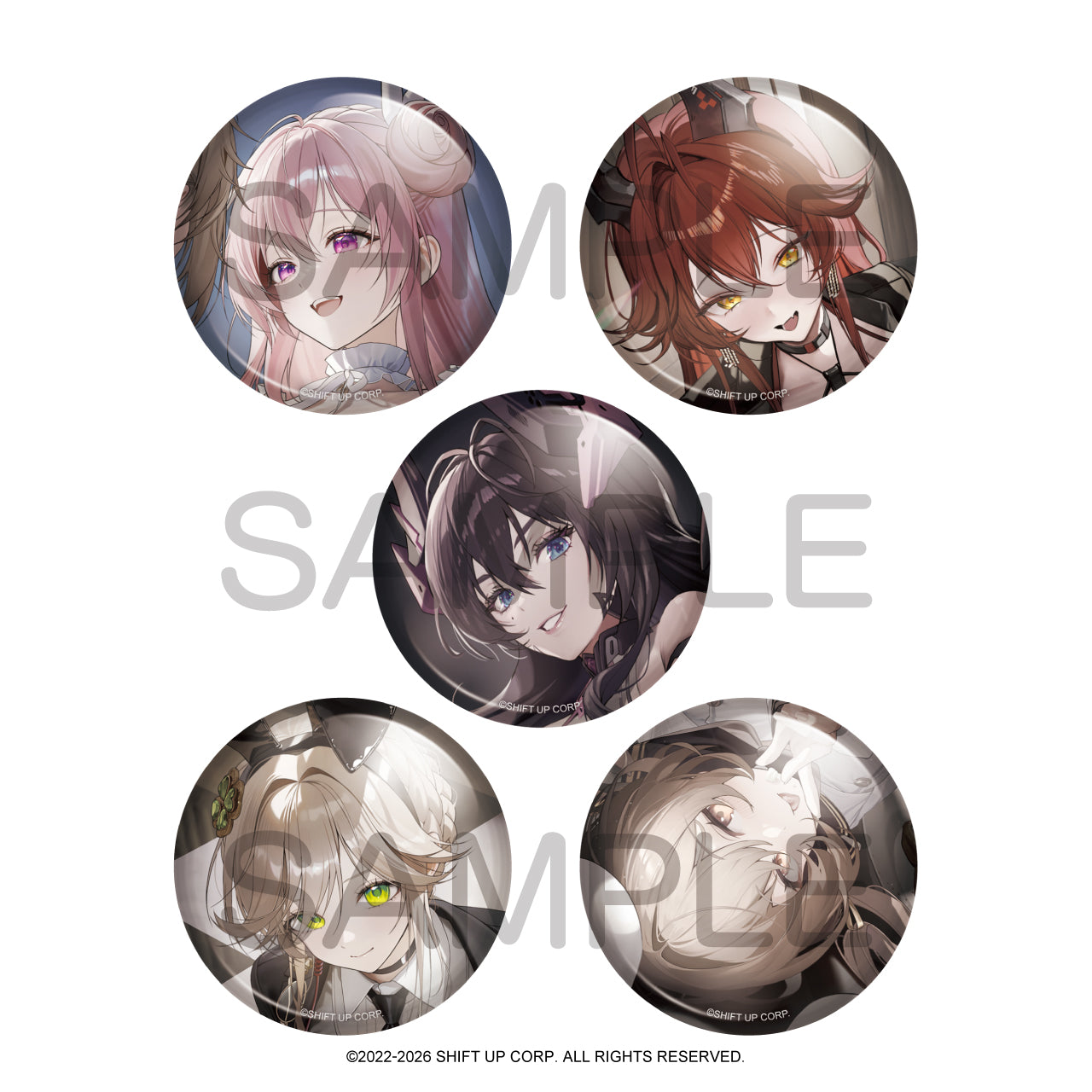 (1BOX=10)(Goods - Badge) GODDESS OF VICTORY: NIKKE BURST COLLECTION Button Badge Vol. 7