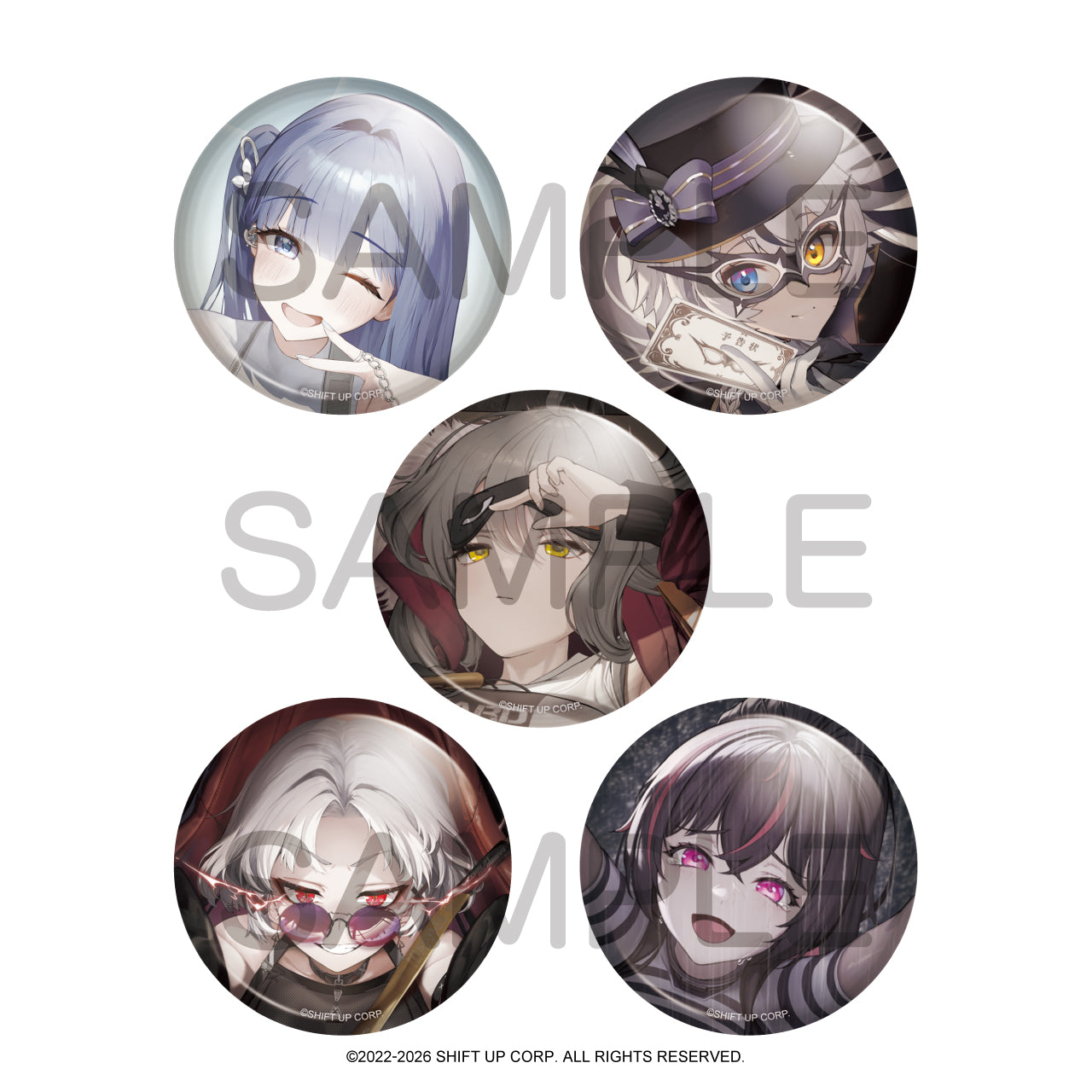 (1BOX=10)(Goods - Badge) GODDESS OF VICTORY: NIKKE BURST COLLECTION Button Badge Vol. 7