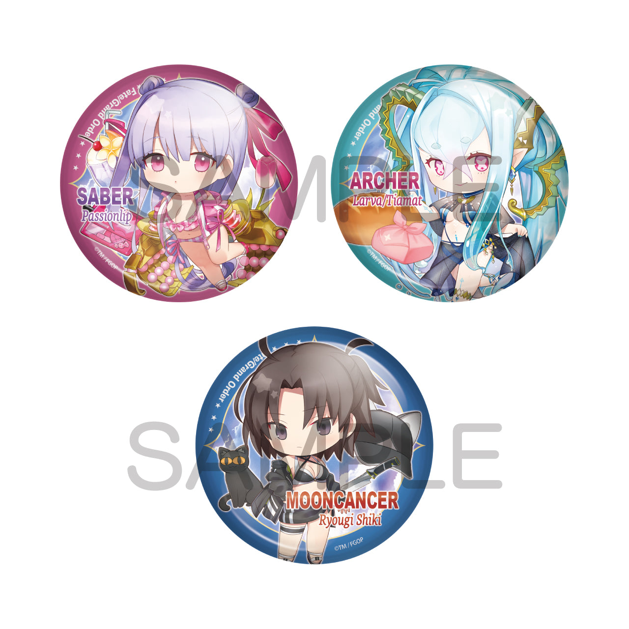 (1BOX=10)(Goods - Badge) Fate/Grand Order Charatoria Badge Vol. 22