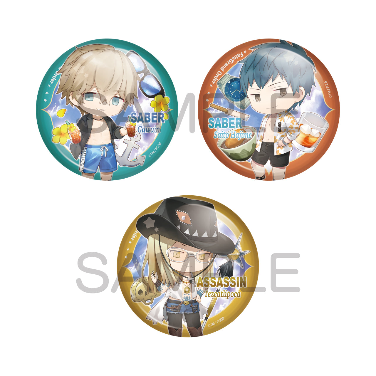 (1BOX=10)(Goods - Badge) Fate/Grand Order Charatoria Badge Vol. 22