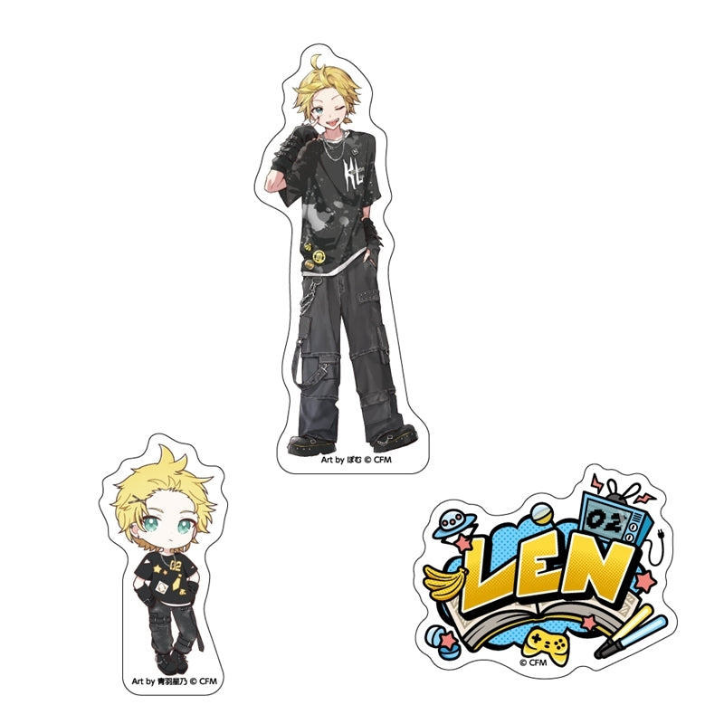 (Goods - Sticker) Hatsune Miku Sticker Set of 3 akiba culture fashion/Kagamine Len