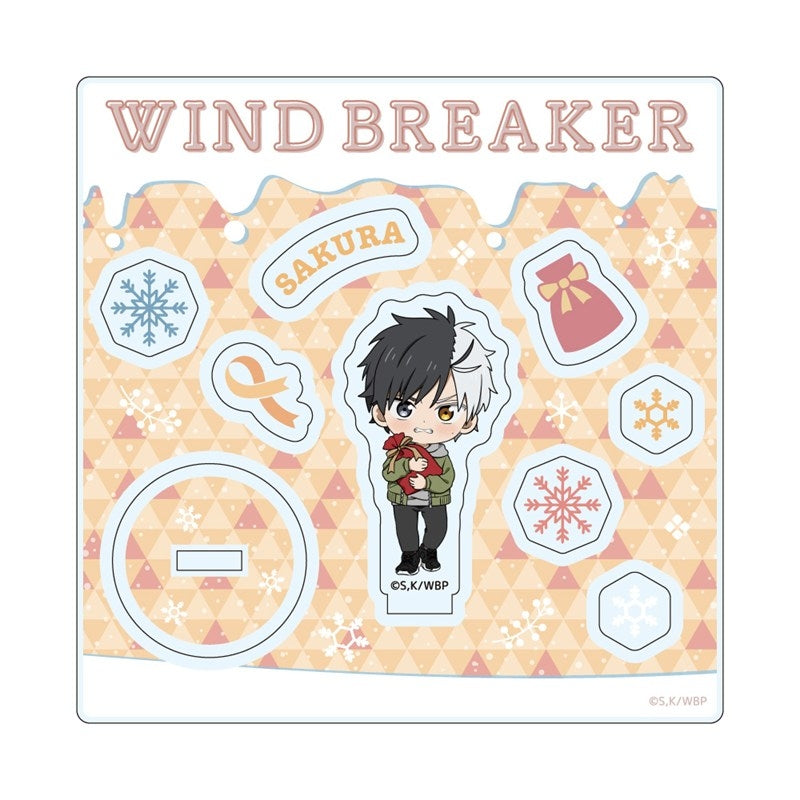 (Goods - Acrylic Stand) WIND BREAKER Chibi Chara Acrylic Stand & Parts Present ver. / Haruka Sakura