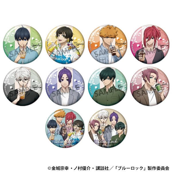 (1BOX=10)(Goods - Badge) Blue Lock Exclusive Art Trading Button Badge Daily Life ver.