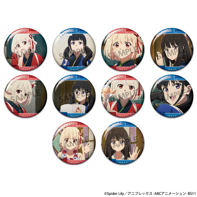 (1BOX=10)(Goods - Badge) Lycoris Recoil Trading Button Badge Short Movie ver.