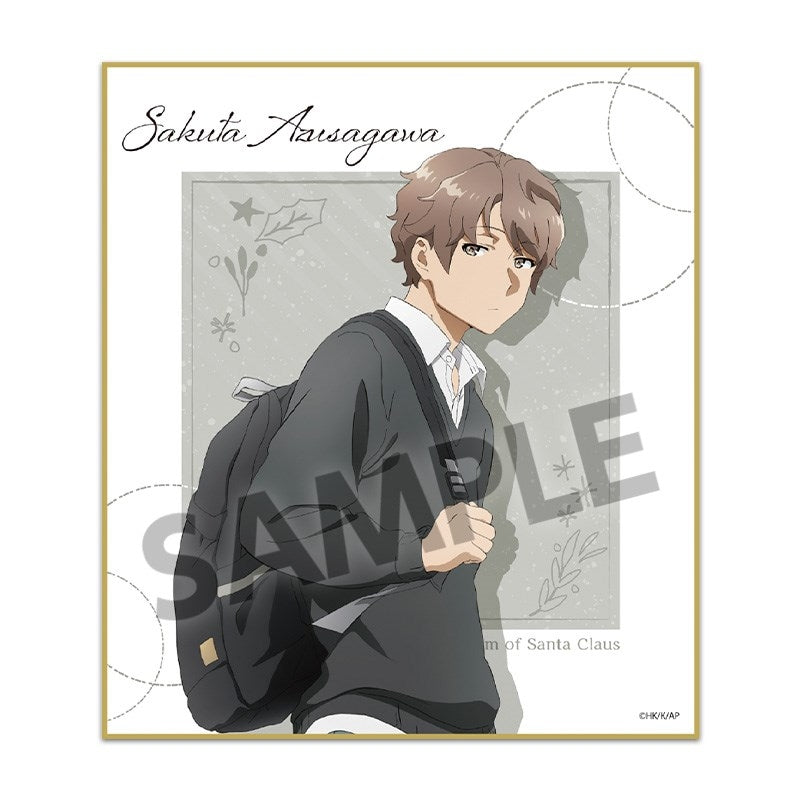 (1BOX=12)(Goods - Art Board) Rascal Does Not Dream of Santa Claus Trading Mini Art Board