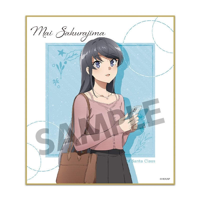 (1BOX=12)(Goods - Art Board) Rascal Does Not Dream of Santa Claus Trading Mini Art Board