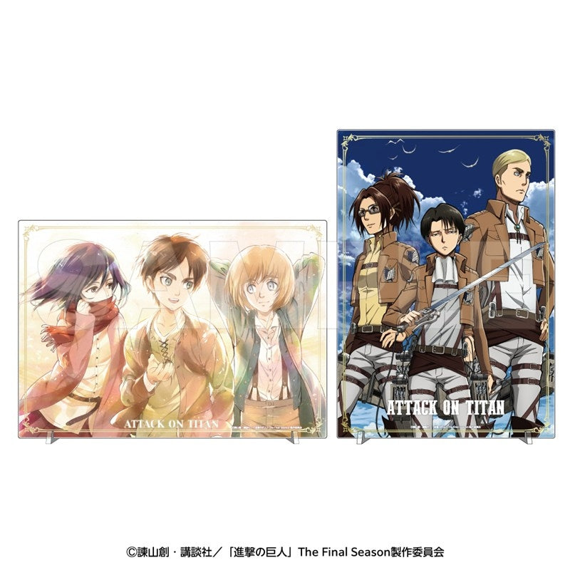 (Goods - Ornament) Attack on Titan Acrylic Panel Levi, Erwin, Hange