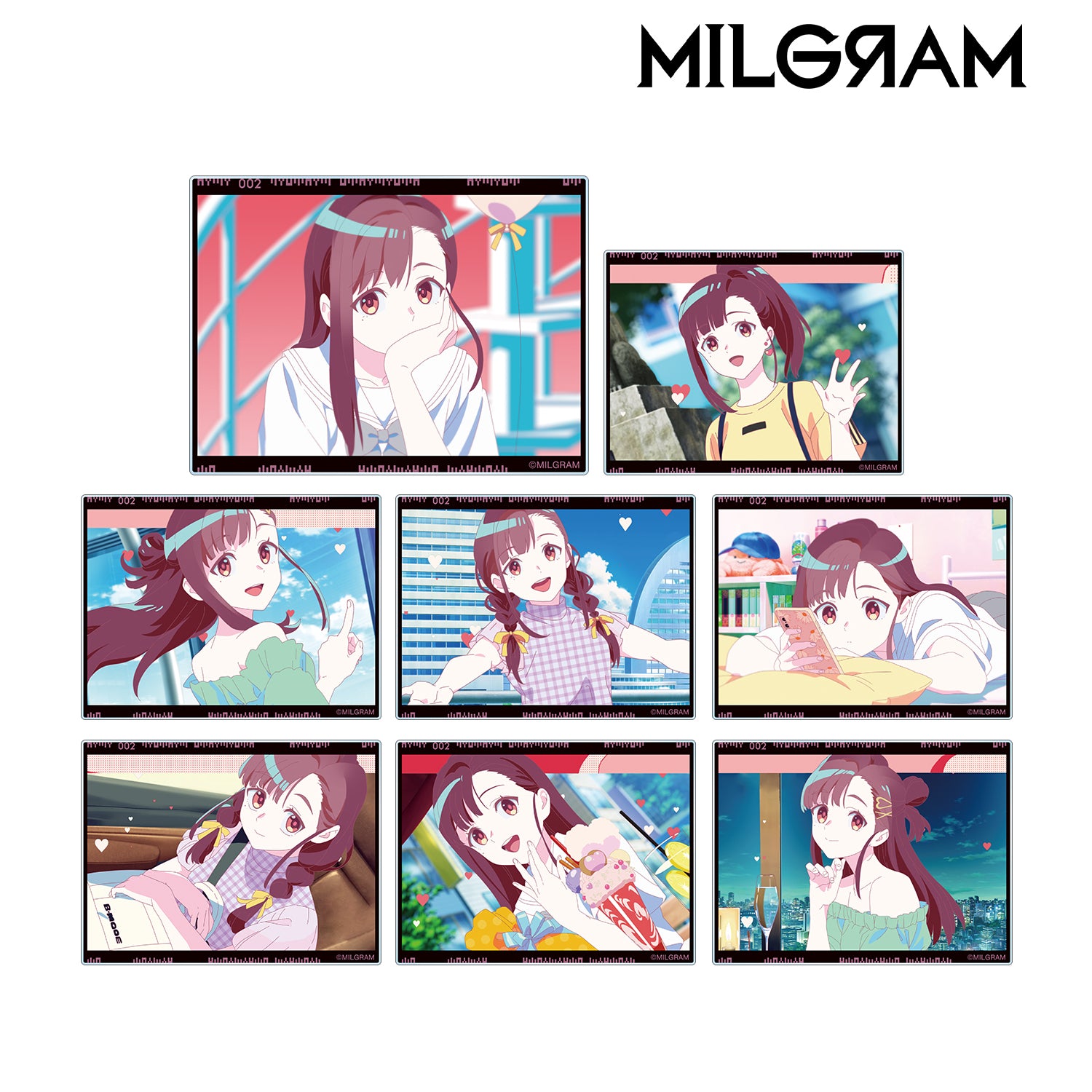 (1BOX=8)(Goods - Bromide) MILGRAM Trading MV Acrylic Card Yuno Umbilical {Bonus: Bromide}