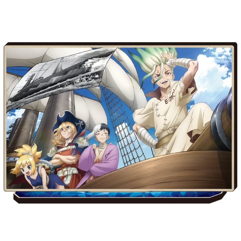 (Goods - Stand Pop) Dr. STONE MOKU (Wooden) Stand Senku Ishigami & Gen Asagiri & Ryusui Nanami & Kohaku