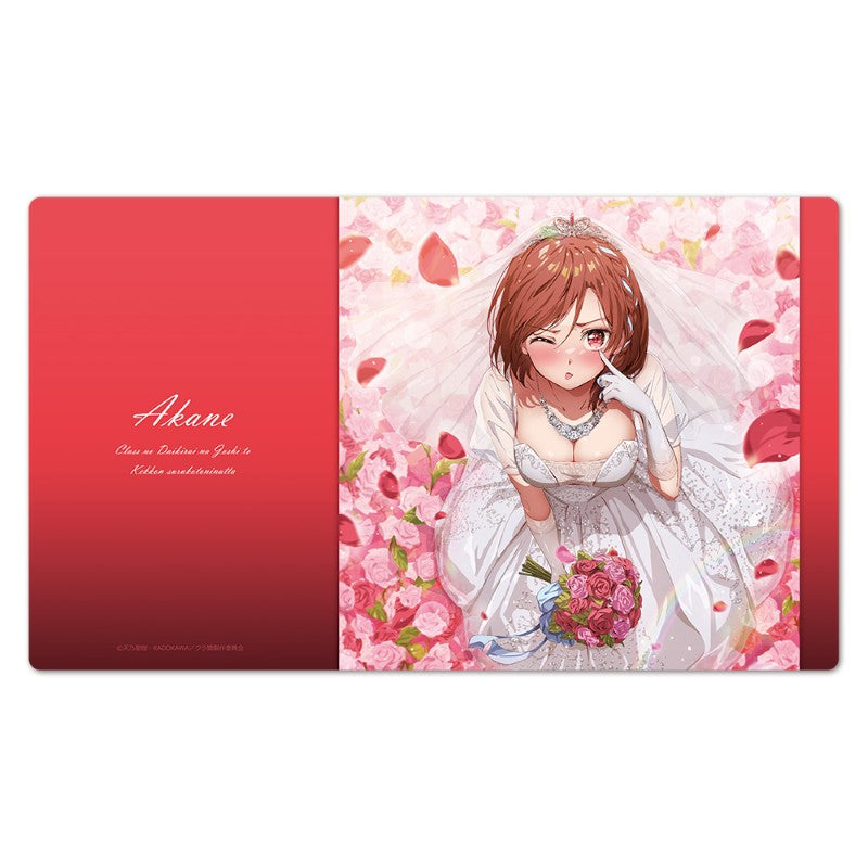 (Goods - Mat) I Got Married to the Girl I Hate Most in Class Character Rubber Mat Akane (Wedding Dress ver.)