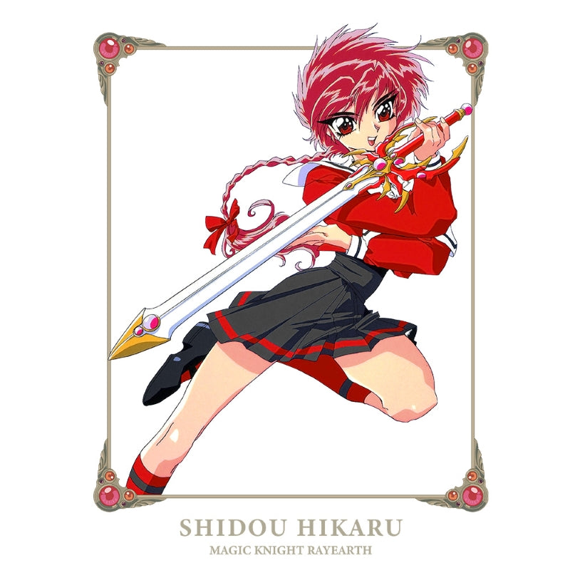 (Goods - Shirt) TV Anime - Magic Knight Rayearth Logn Sleeve T-shirt w/Rib Hikaru Shidou