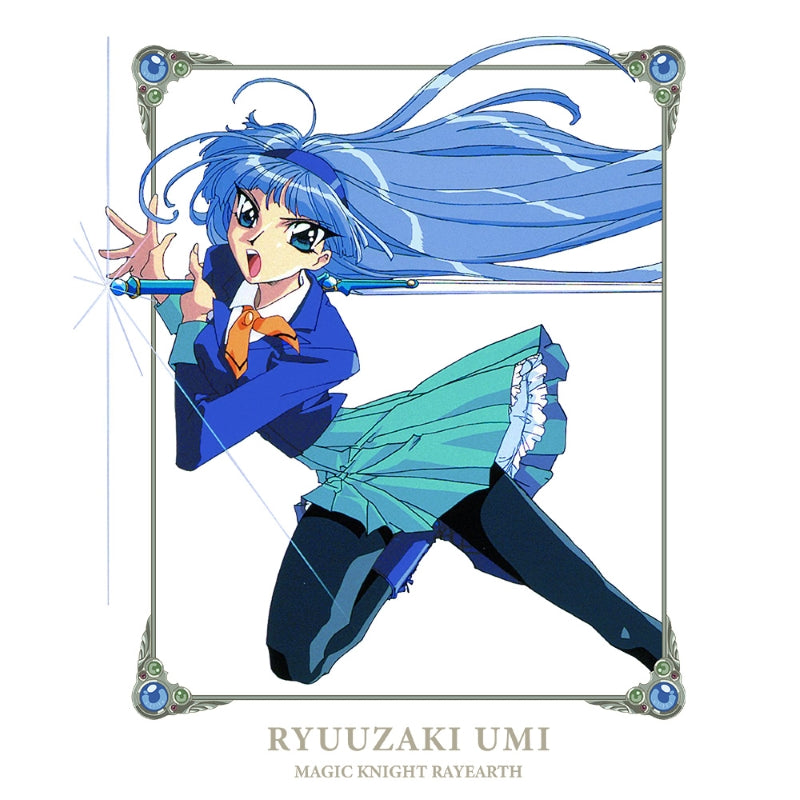 (Goods - Shirt) TV Anime - Magic Knight Rayearth Logn Sleeve T-shirt w/Rib Umi Ryuuzaki