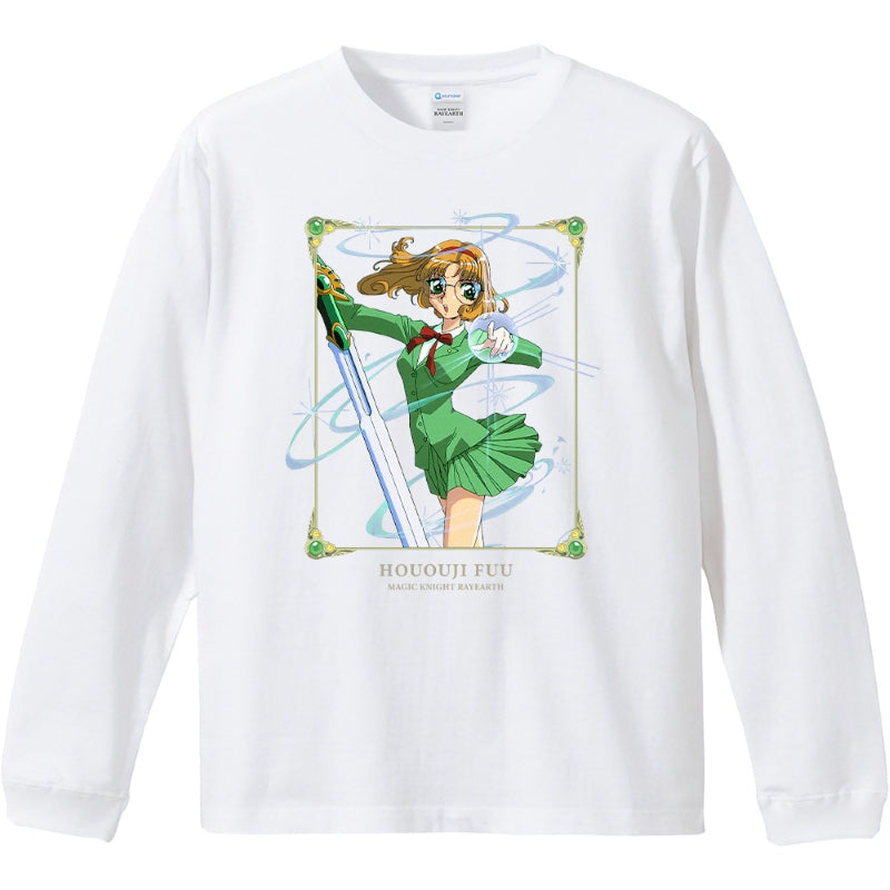 (Goods - Shirt) TV Anime - Magic Knight Rayearth Logn Sleeve T-shirt w/Rib Fuu Hououji